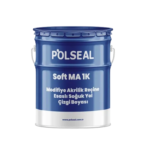 Polseal Soft MA 1K Modifiye Akrilik Reçine Esaslı Soğuk Yol Çizgi Boyası
